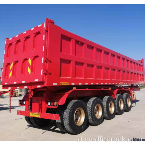 Tipper dump truk semi-trailer 5 gardan